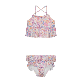 DAILY BRAT_Painted flower bikini cloudy pastel