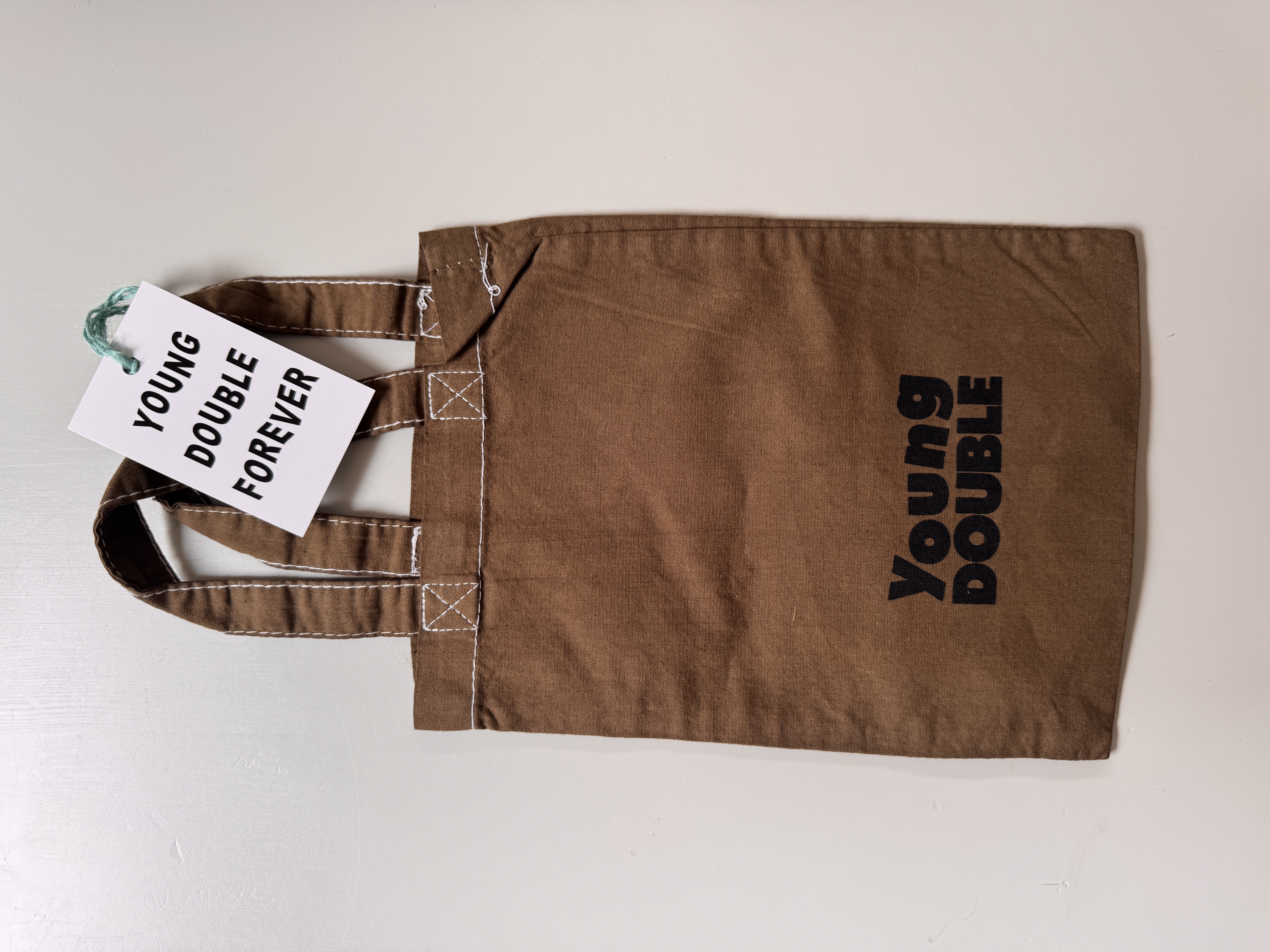 YOUNG DOUBLE _ YD happy bag brown