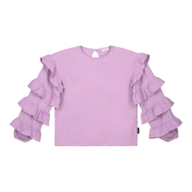 +DAILY BRAT_LOLLY POP RUFFLE TOP LAVENDER HERB