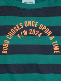 BOBO CHOSES_Bobo Circle stripes sweatshirt