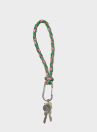 +SUSAN BIJL_The New Kumihimo Keychain Wena & Fluo Pink