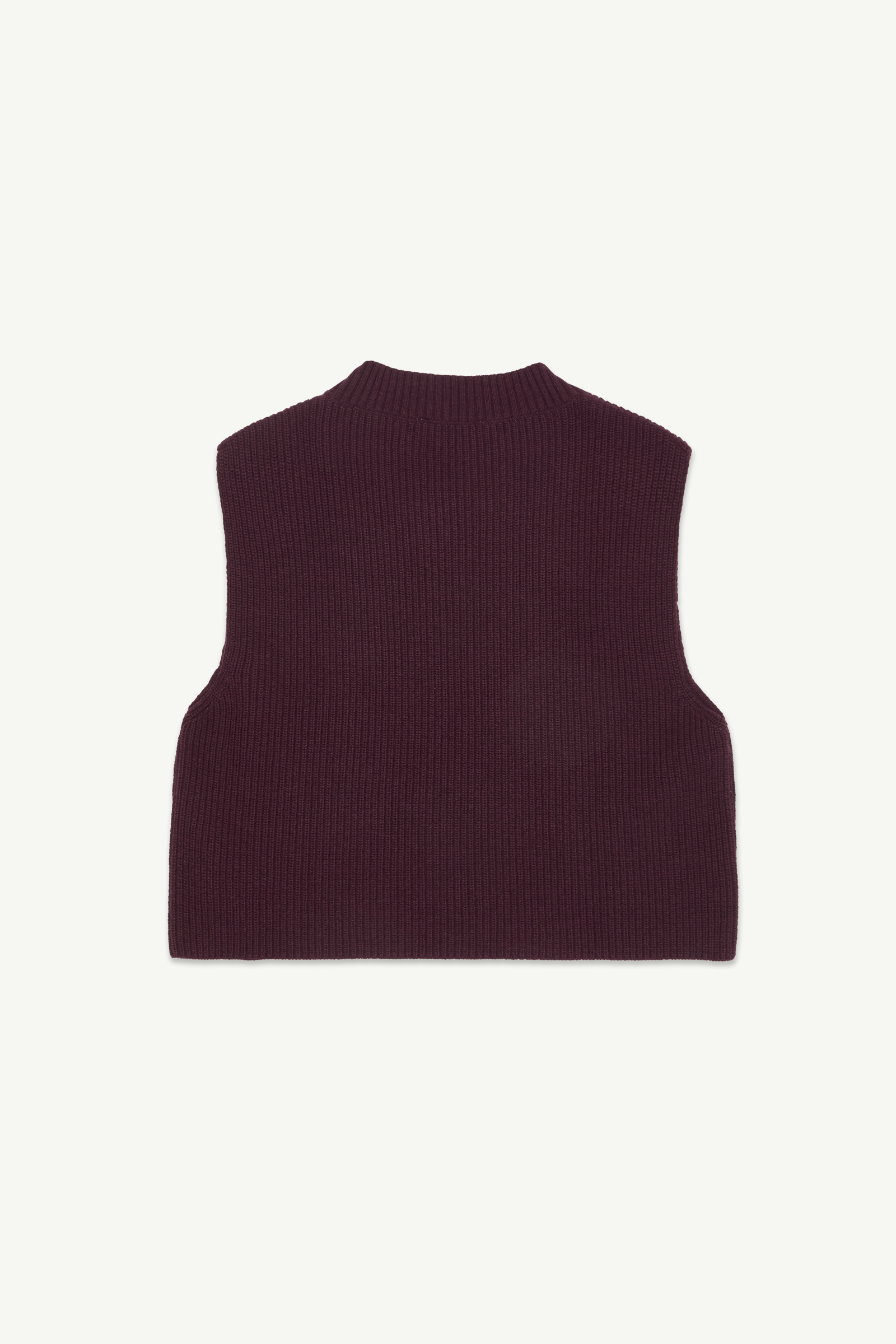 MAIN STORY_Knitted Vest - Burgundy