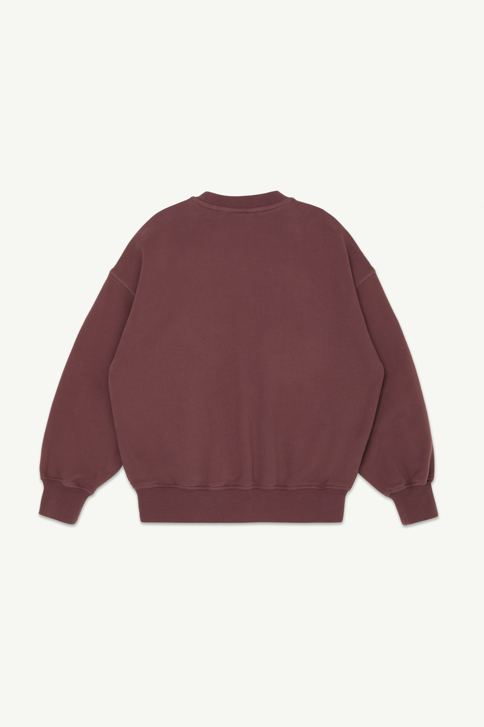 MAIN STORY_Crew Sweatshirt - Burgundy Fleece