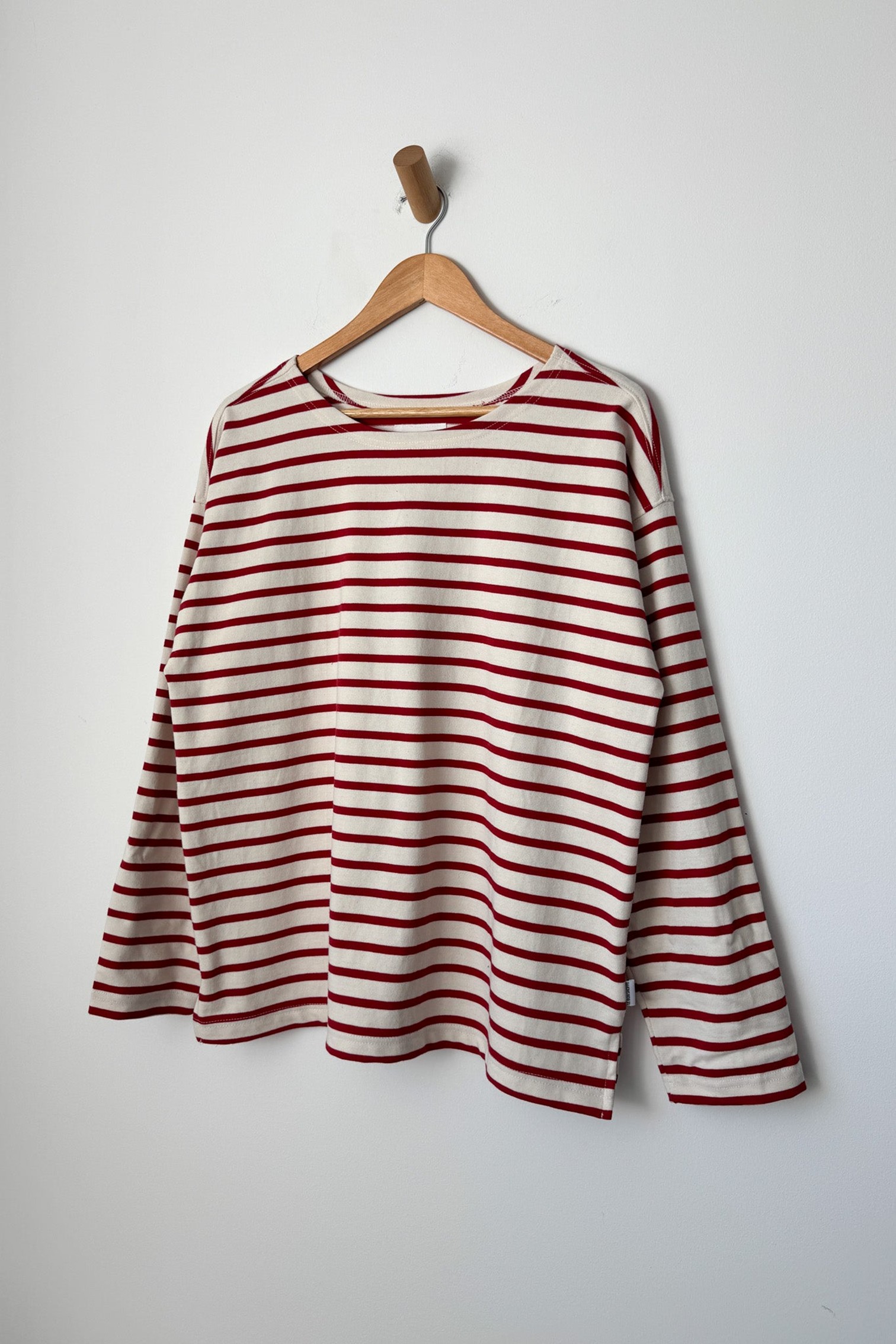 LE BON SHOPPE_Marseille Boat Neck Top - Red Stripe