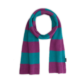 DAILY BRAT_DOODLE STRIPED KNITTED SCARF WHIMSY