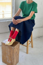 LONG FARM GIRL SKIRT_RAW DENIM_S