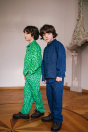 +DAILY BRAT_SNAZZY LEOPARD PANTS LAGOON