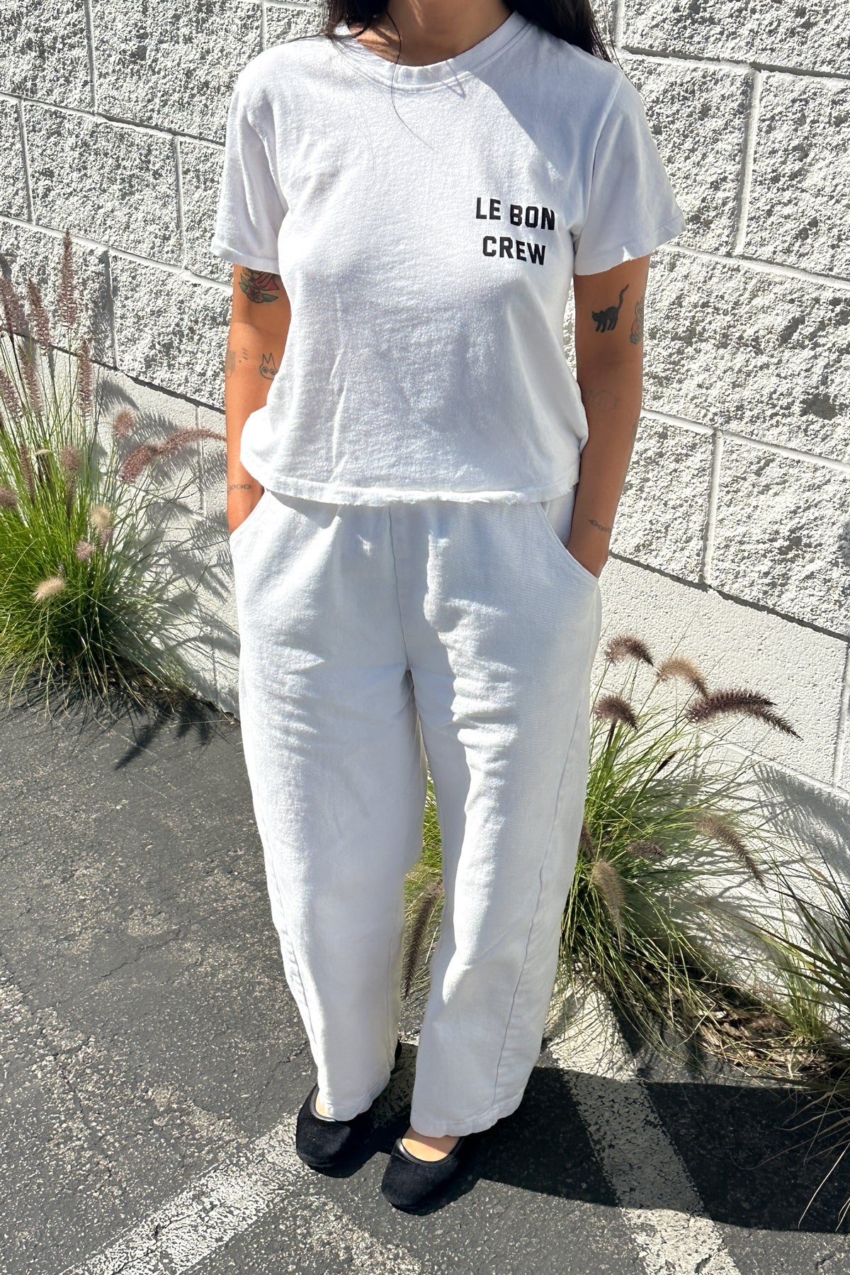 LE BON SHOPPE_Darling Tee - Le bon Crew (Vintage White)