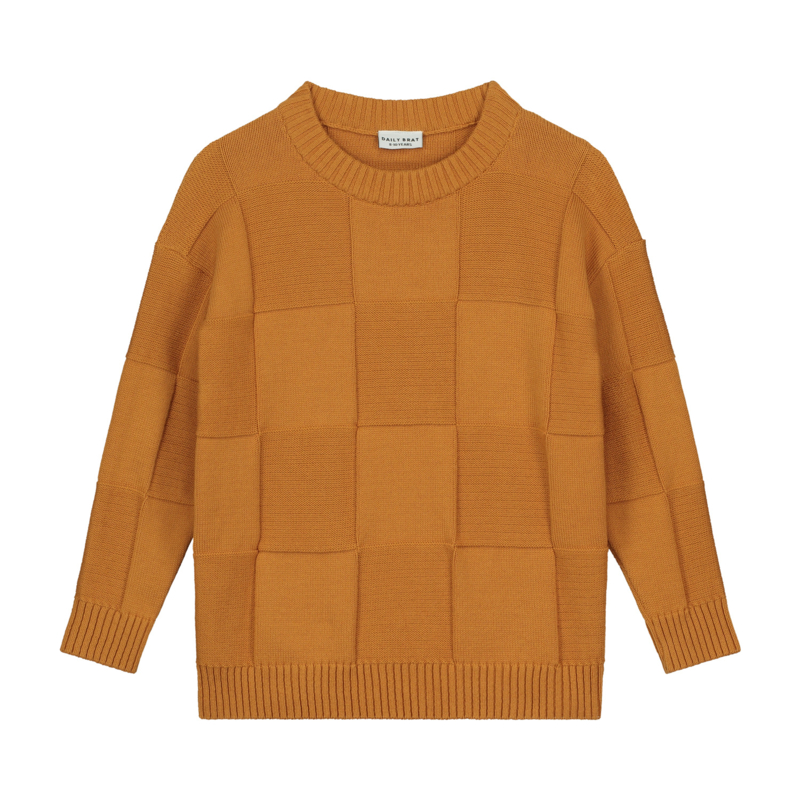 DAILY BRAT_Fanatical squares knitted sweater