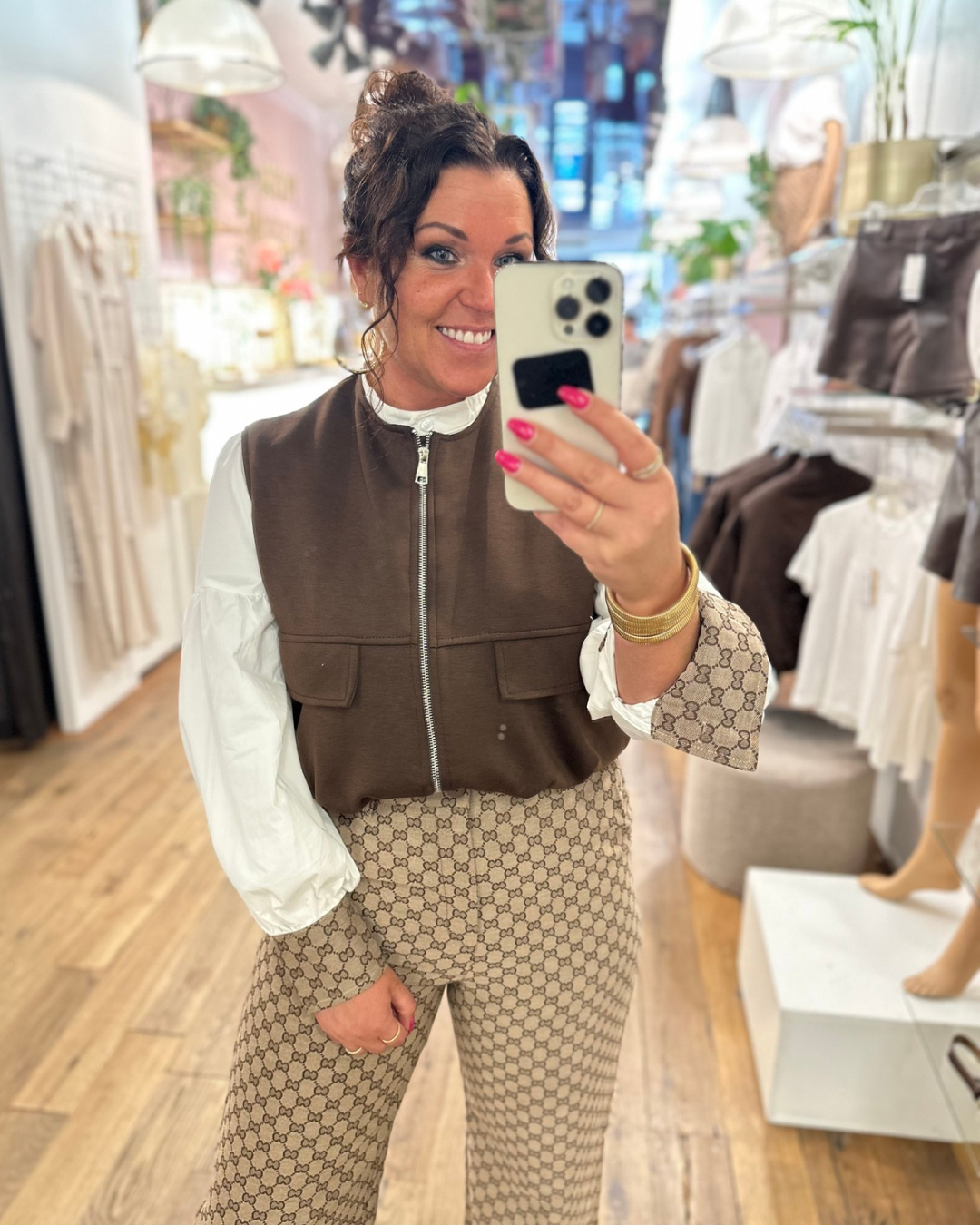 Gilet Gea - Donkerbruin