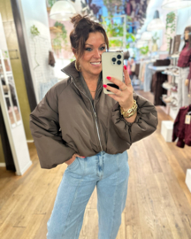 Puffer jasje Moos • Bruin
