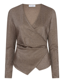 Top Jori - Taupe glans