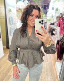 Blouse Noor - Bruin