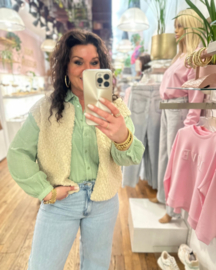Blouse Zania - Smoke green