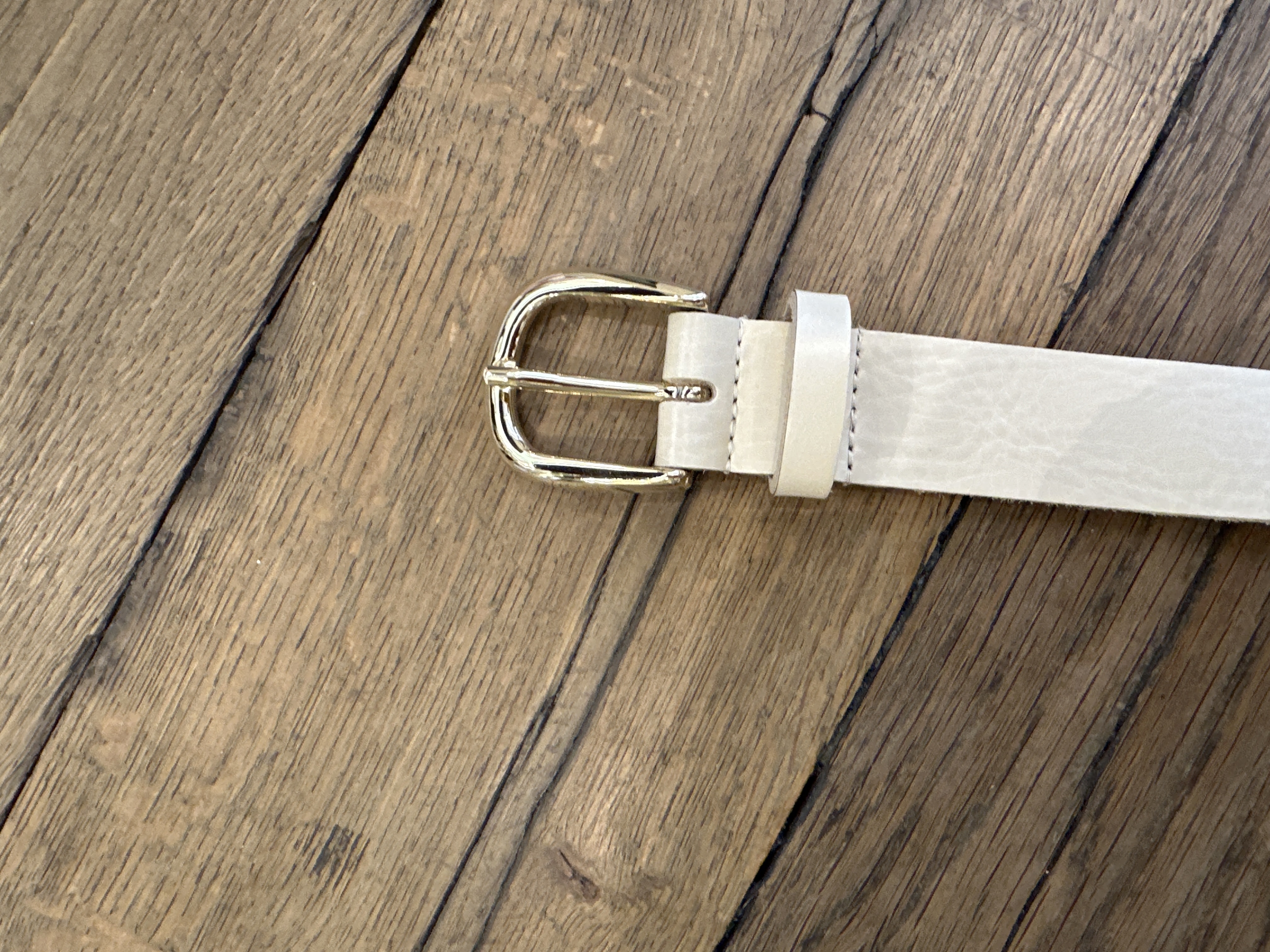 Leren riem Moon 231 - Zand