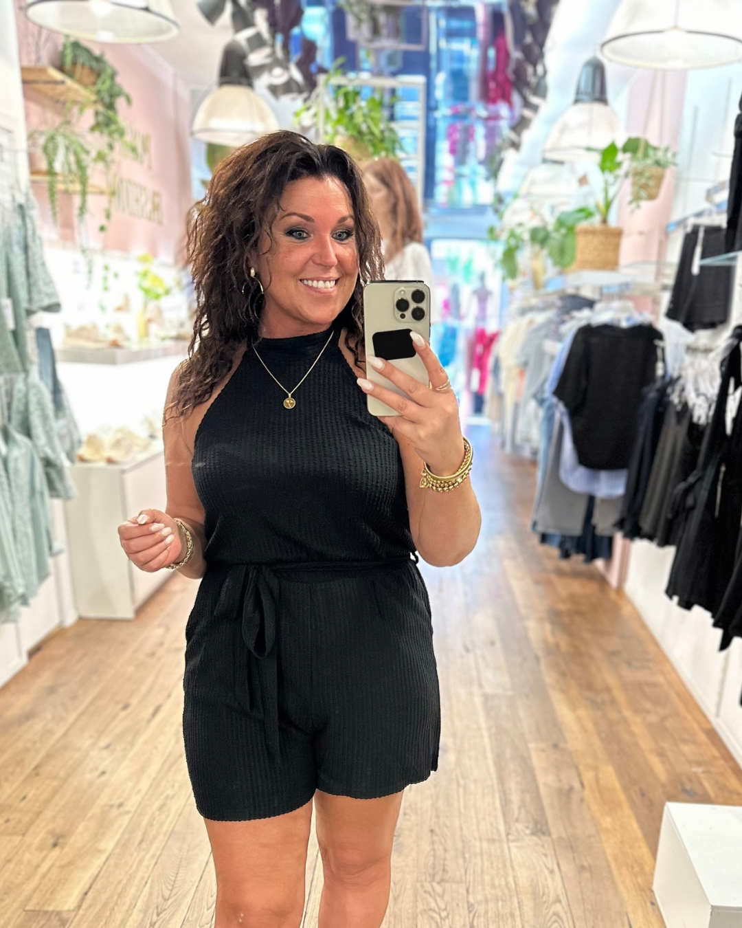 Playsuit Alisi  - Zwart