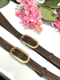 Leren riem 603 - Bruin