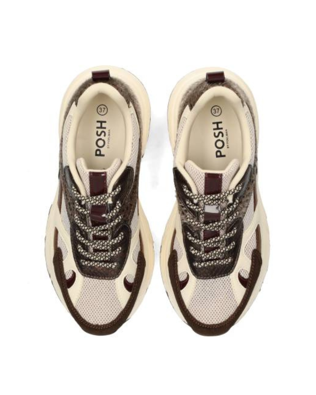 Posh sneakers Ayoki | Donkerbruin
