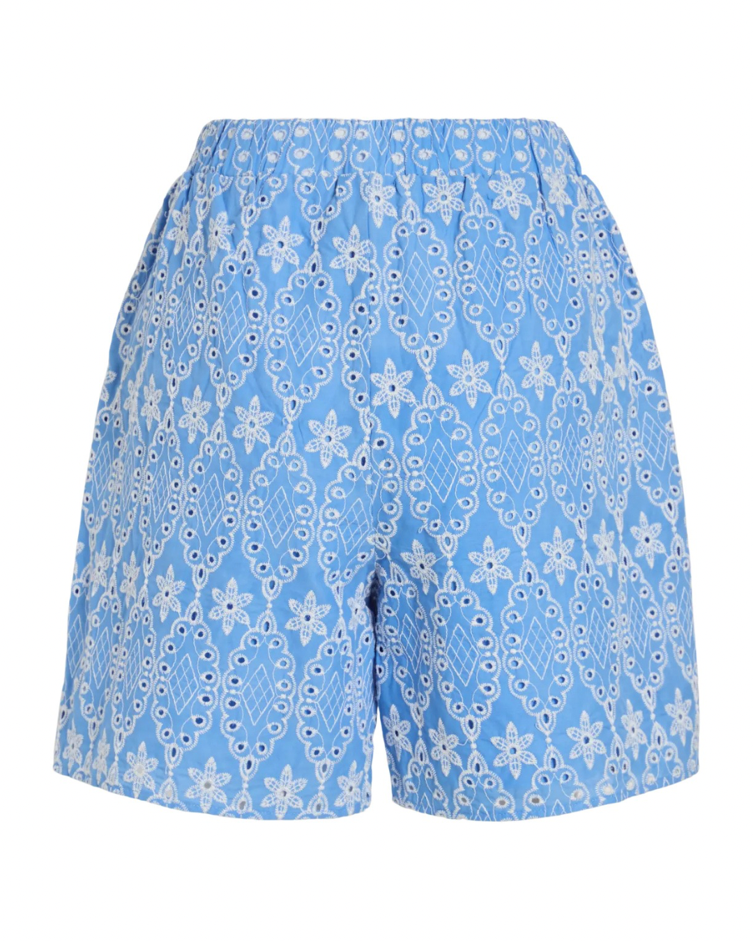 Broderie short Molly - Blauw