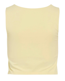 Tanktop cropped Kenza | Geel
