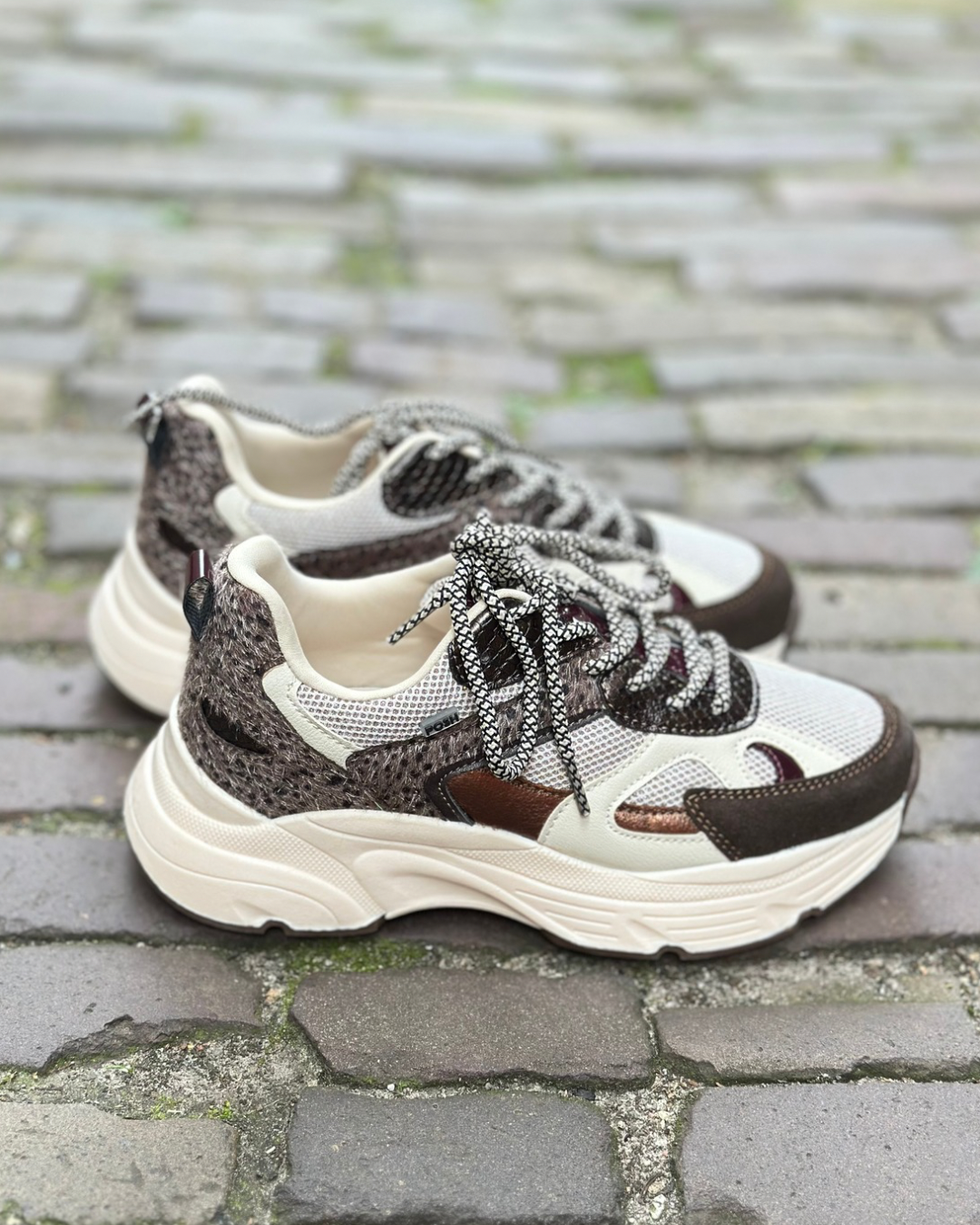 Posh sneakers Ayoki | Donkerbruin