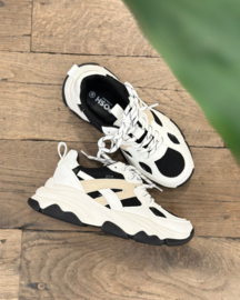 Posh Gigi sneakers | Zwart/wit/beige