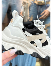 Posh Gigi sneakers | Zwart/wit/beige