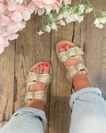 Slippers Saran | Gold