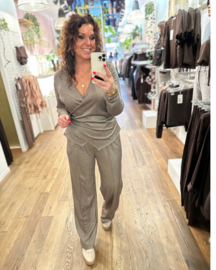 Top Jori - Taupe glans