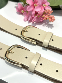 Leren riem Moon 231 - Zand