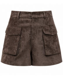 Velvet short Ylva - Bruin