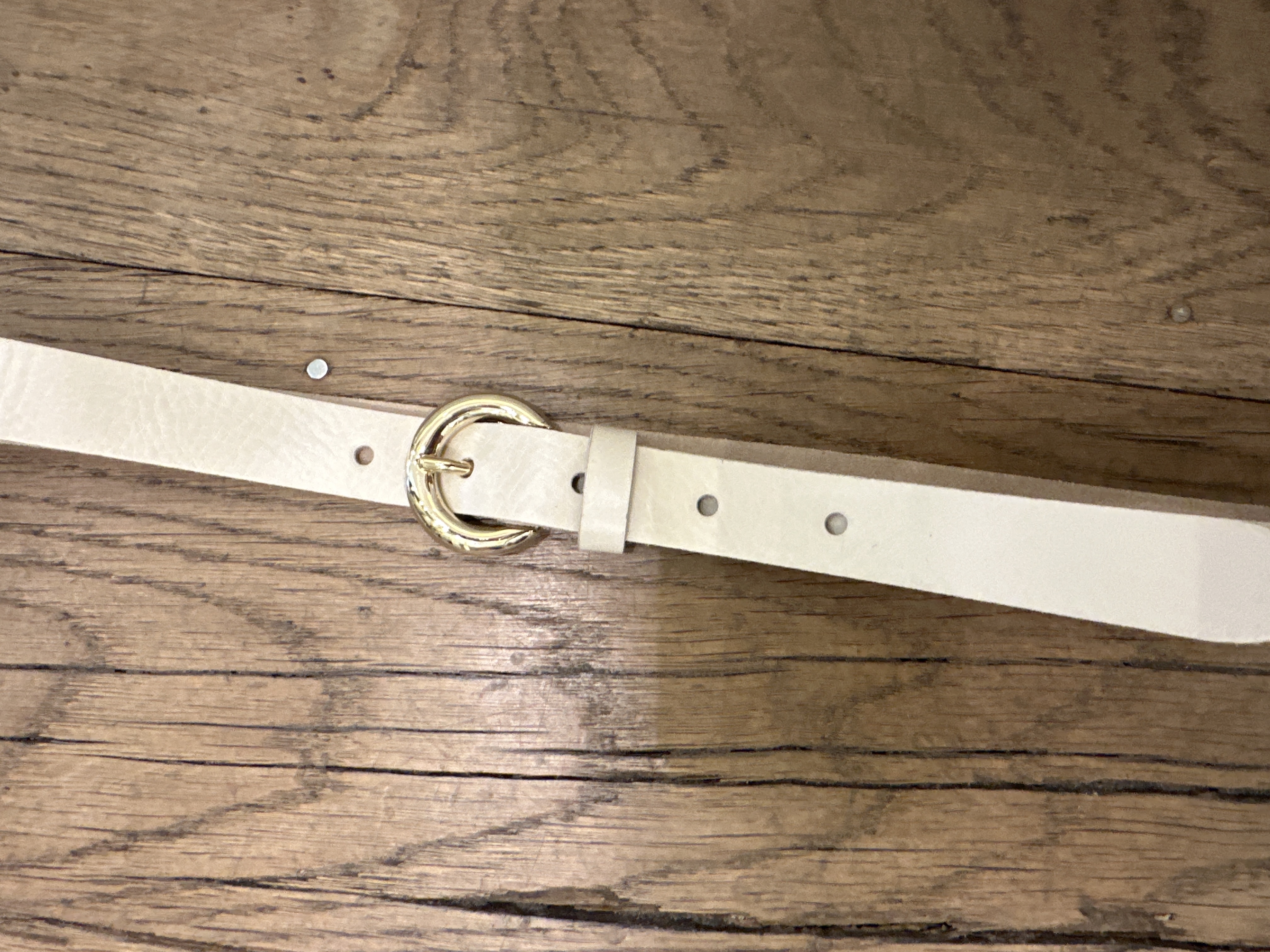 Leren riem Roos 230 - Zand