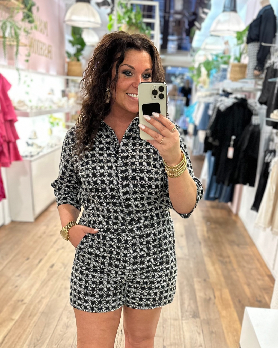 Blouse Neni - Zwart wit