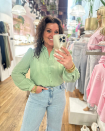 Blouse Zania - Smoke green