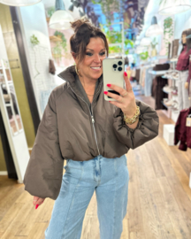 Puffer jasje Moos • Bruin