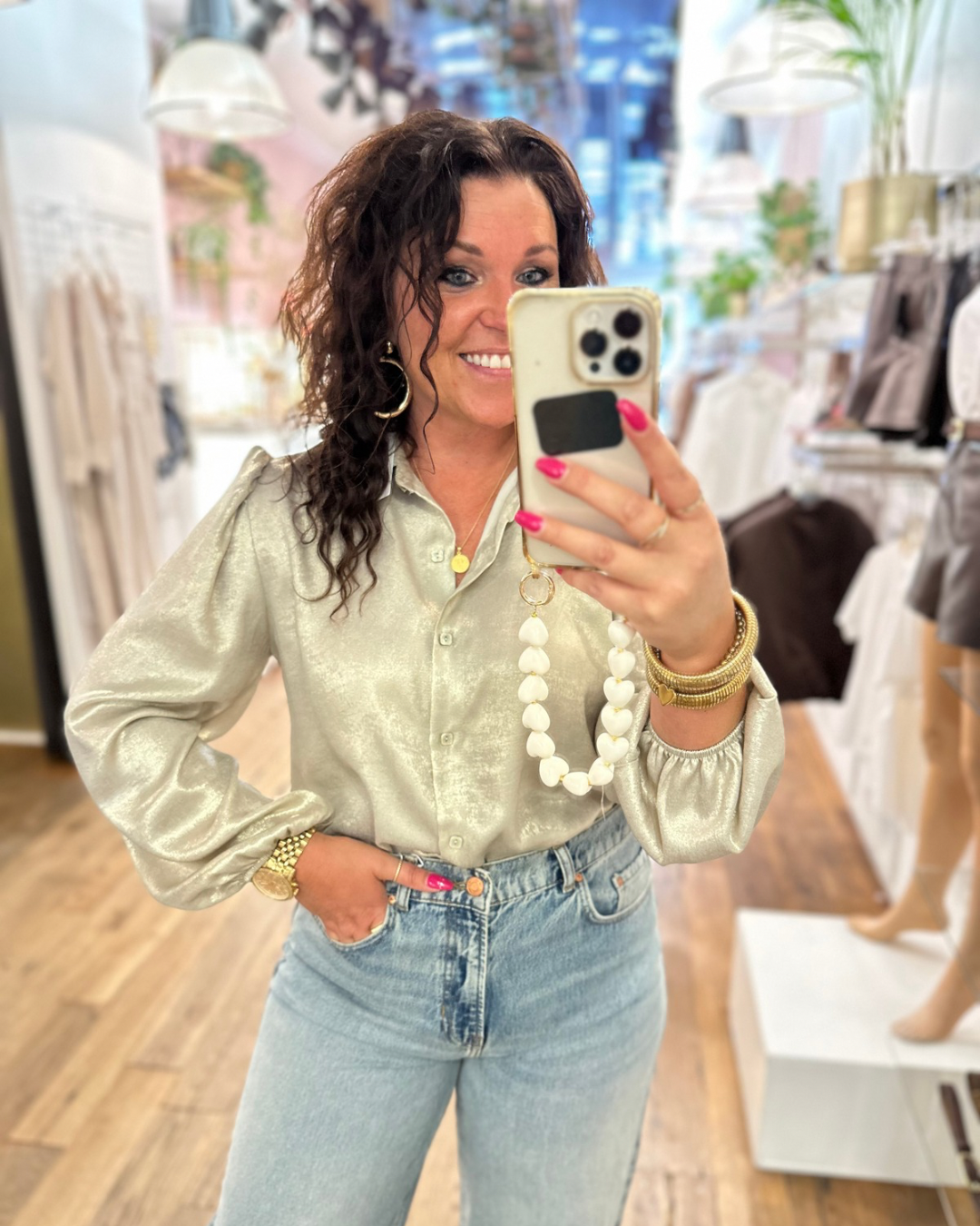 Blouse Shine - Lichtgoud