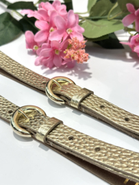 Leren riem Roos 230 - Goud