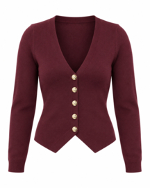 Vestje Eline • Burgundy