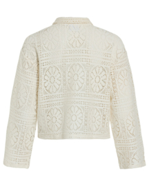 Gehaakte blouse Merinda | crème