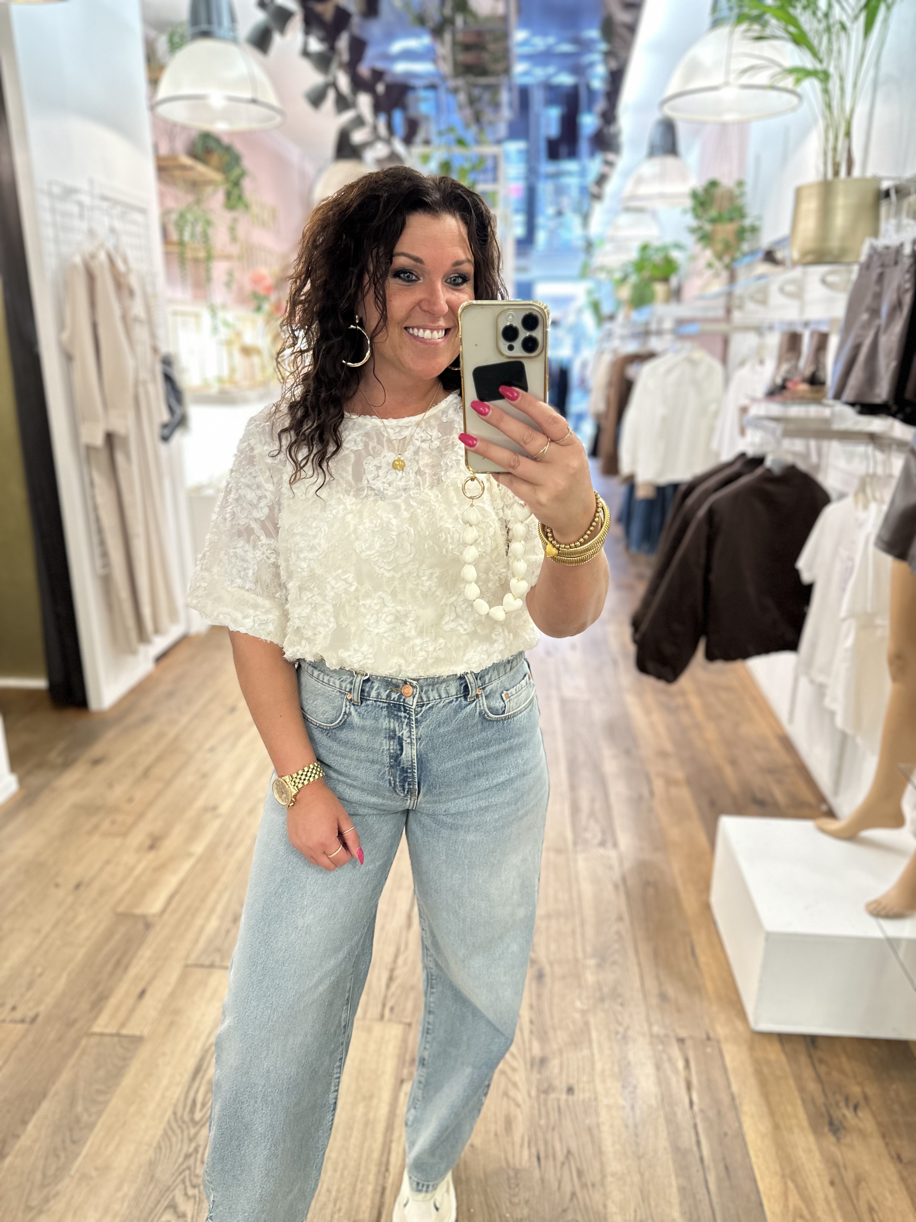 Top Orlena -  Off white