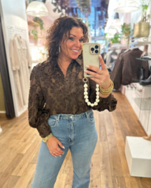 Blouse Lana - Bruin