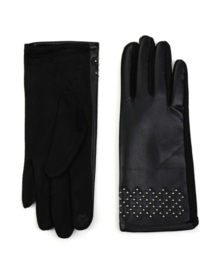 Studs handschoenen • Zwart