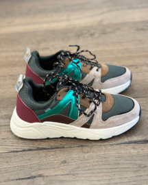 Posh sneakers Carocel | Donkergroen