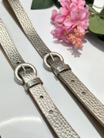 Leren riem Roos 230 - Champagne