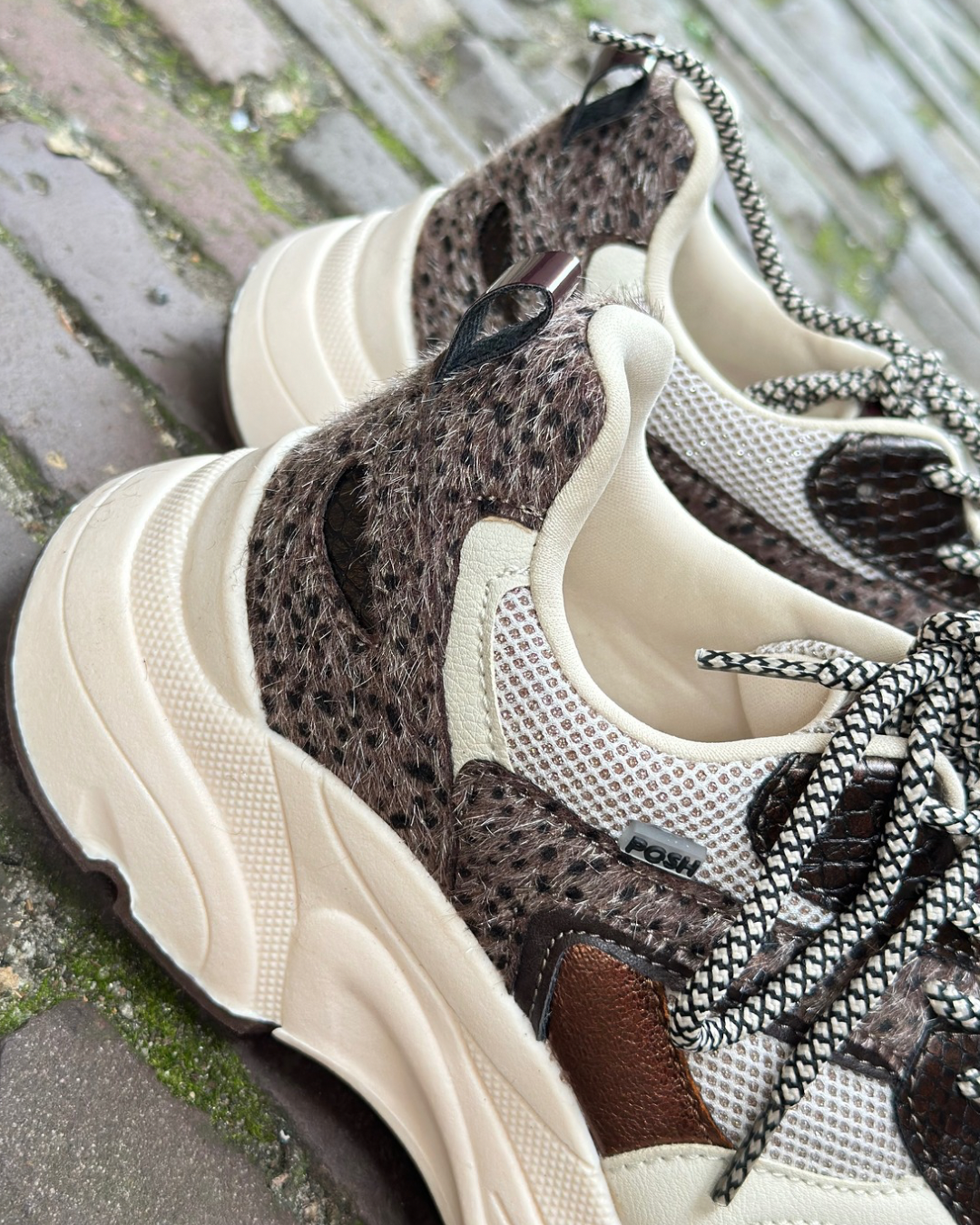 Posh sneakers Ayoki | Donkerbruin