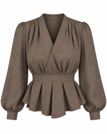 Blouse Noor - Bruin