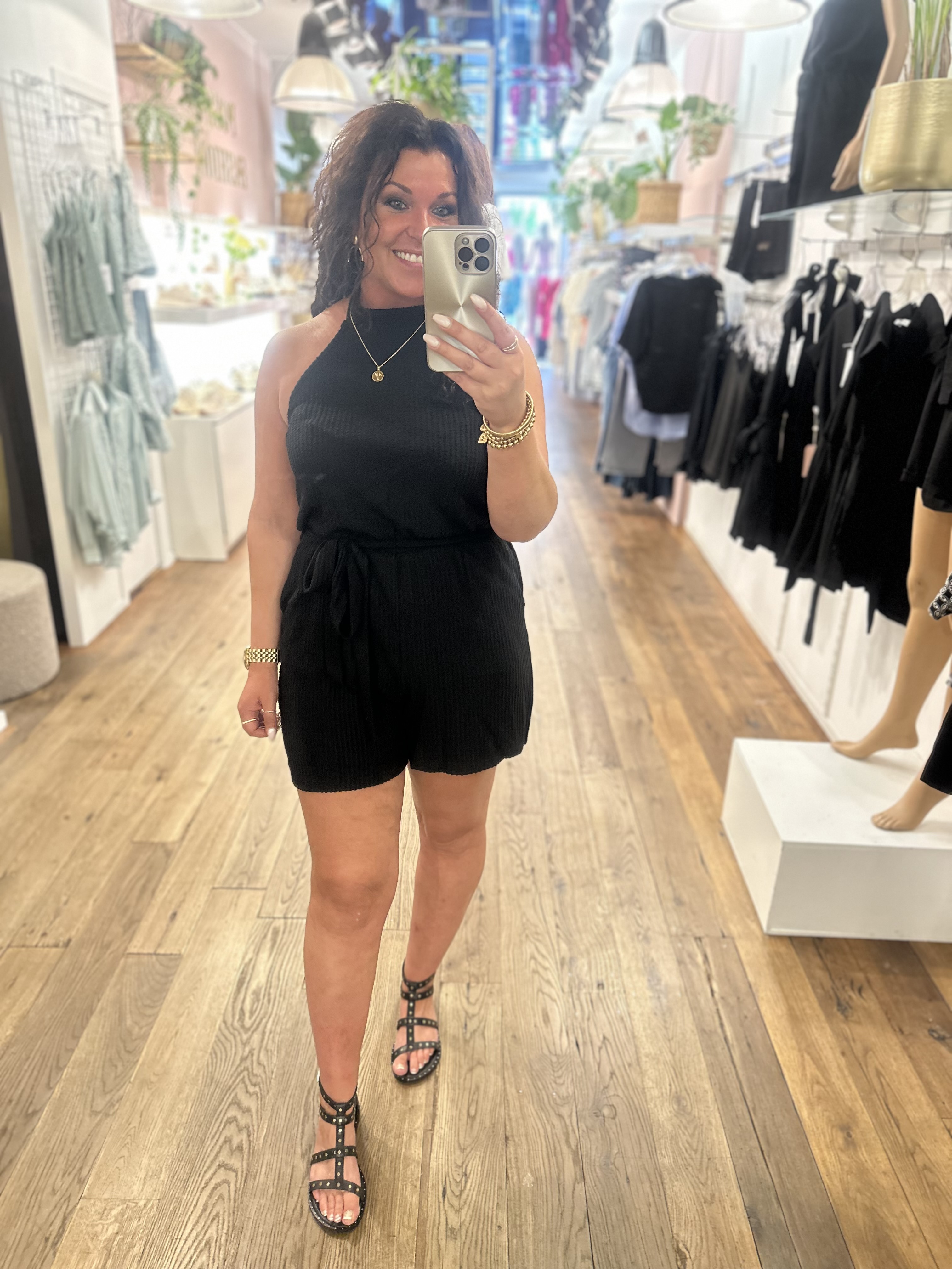 Playsuit Alisi  - Zwart