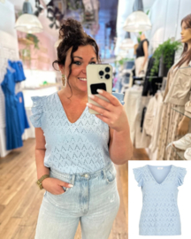 Top Amalina | Lichtblauw