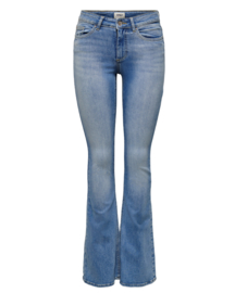 Blush mid waist flare jeans | Light blue