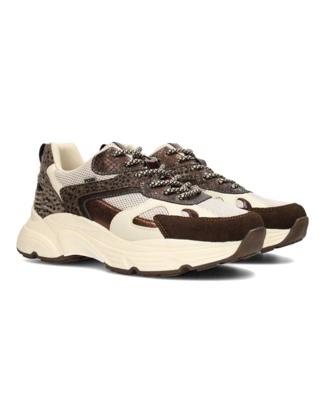 Posh sneakers Ayoki | Donkerbruin